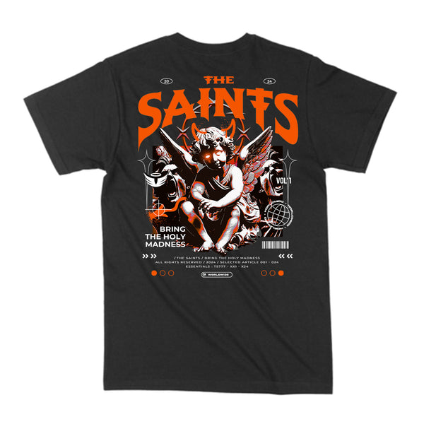 The Saints - Holy Madness Tee - Black