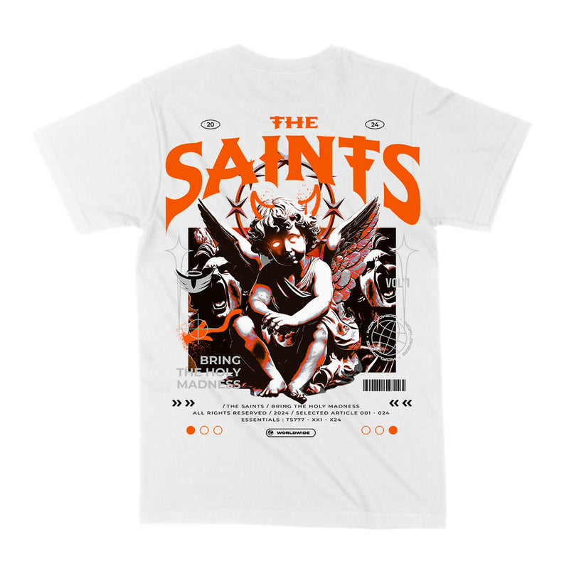 The Saints - Holy Madness Tee - White